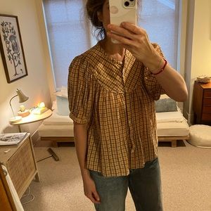 Doen plaid blouse. XL